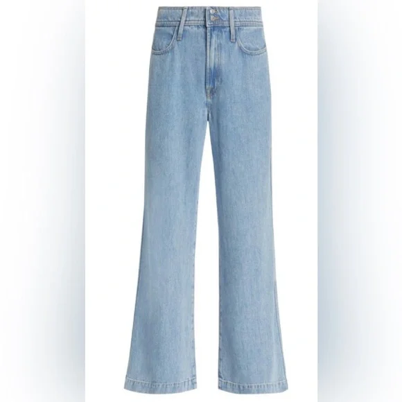 7 For All Mankind Mid Rise Straight Leg Jeans